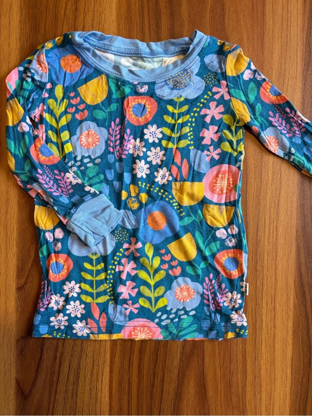Little Sleepies 12-18M Folk Floral 2 Piece Bamboo Pajama Set